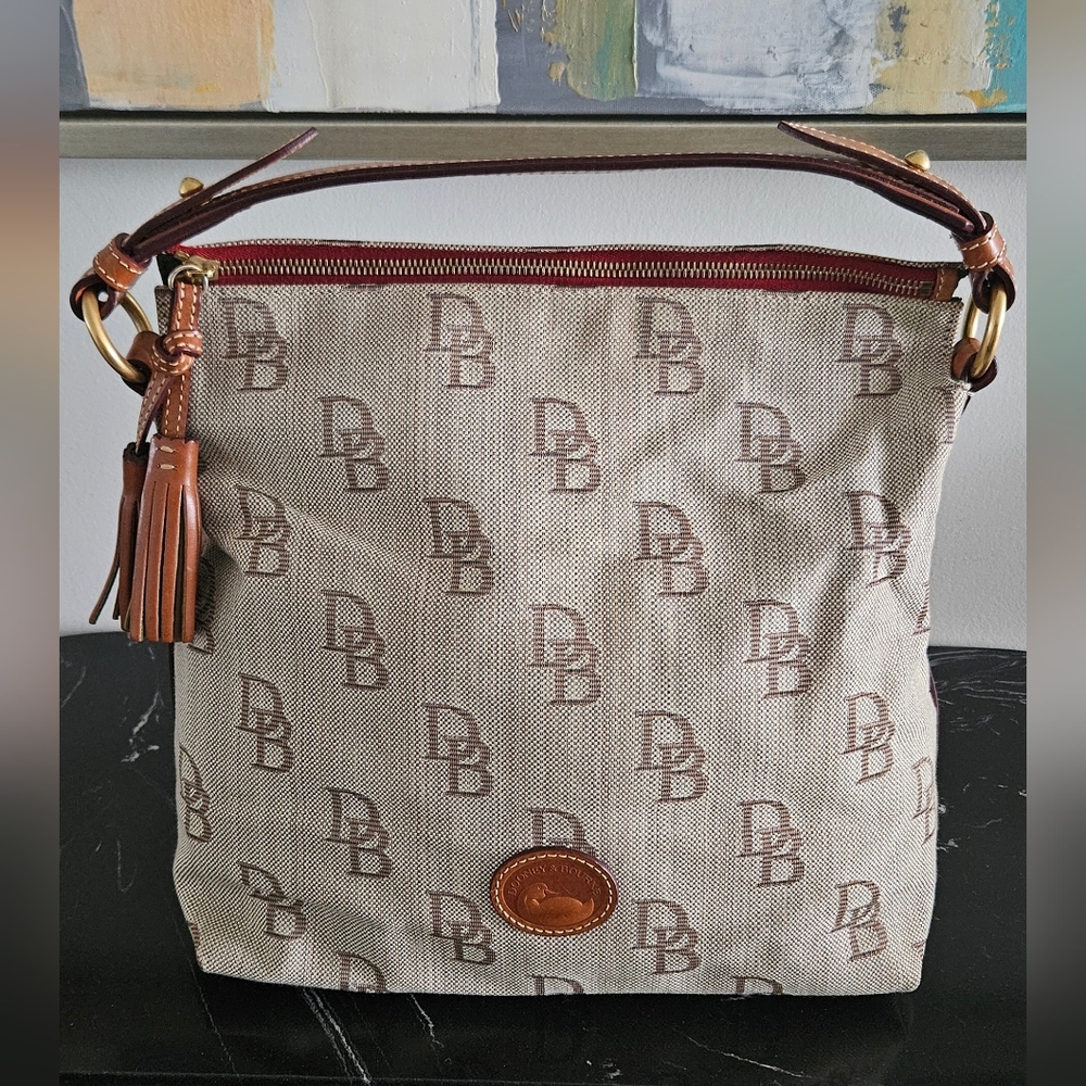 Dooney & Bourke Brown Vintage Tote - Picture 3 of 16
